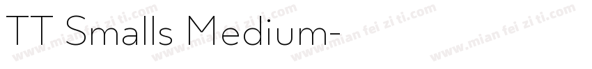 TT Smalls Medium字体转换